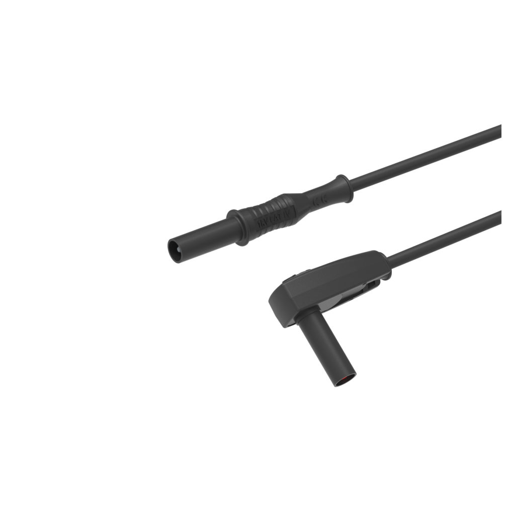Ø4mm safety banana plugs, rightangle / straight ELECTRO PJP